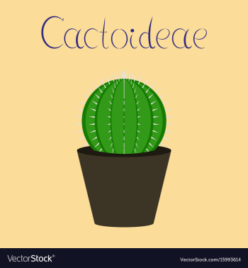 Flat stylish background plant vector image Flat stylish background plant vector image