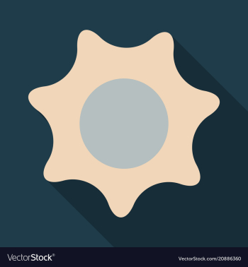 Flat sun icon summer pictogram sunlight symbol vector image Flat sun icon summer pictogram sunlight symbol vector image