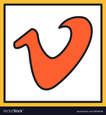 Flat vimeo icon on background vector image Flat vimeo icon on background vector image