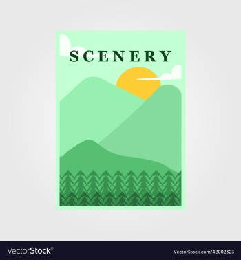 flat watercolor scenery or landscape outdoor flat watercolor scenery or landscape outdoor