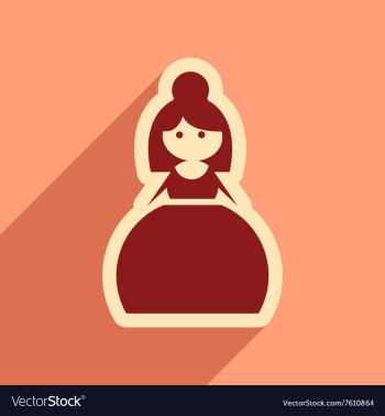 Flat web icon with long shadow bride vector image Flat web icon with long shadow bride vector image