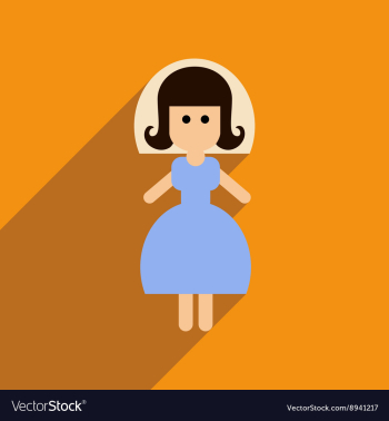 Flat web icon with long shadow bride vector image Flat web icon with long shadow bride vector image