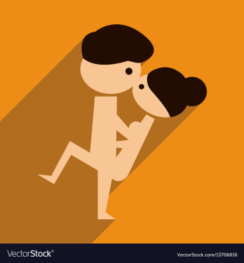 Flat web icon with long shadow kamasutra vector image Flat web icon with long shadow kamasutra vector image