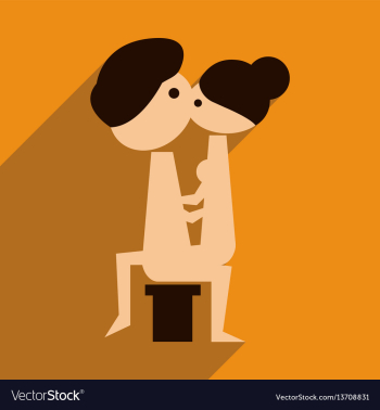 Flat web icon with long shadow kamasutra vector image Flat web icon with long shadow kamasutra vector image