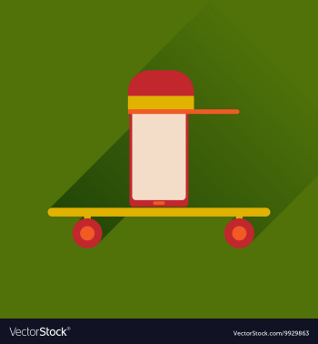 Flat web icon with long shadow mobile teenager vector image Flat web icon with long shadow mobile teenager vector image