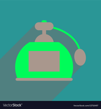Flat web icon with long shadow perfume vector image Flat web icon with long shadow perfume vector image