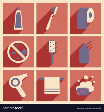 Flat with shadow concept and mobile application vector image Flat with shadow concept and mobile application vector image