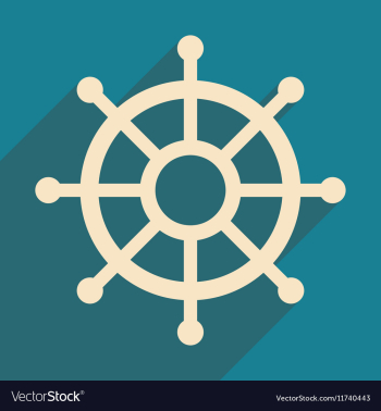 Flat with shadow icon and mobile application helm vector image Flat with shadow icon and mobile application helm vector image