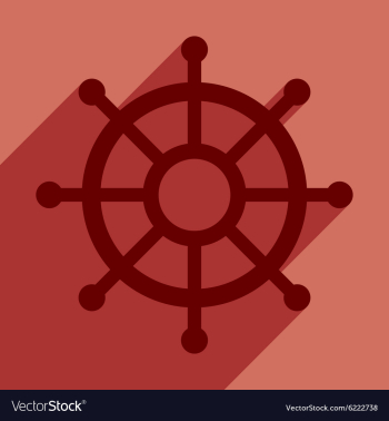 Flat with shadow icon and mobile application helm vector image Flat with shadow icon and mobile application helm vector image