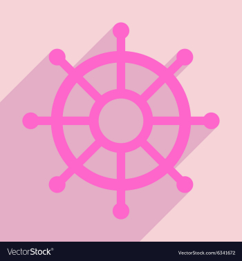 Flat with shadow icon and mobile application helm vector image Flat with shadow icon and mobile application helm vector image