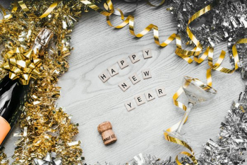 Flatlay Happy New Year Flatlay Happy New Year