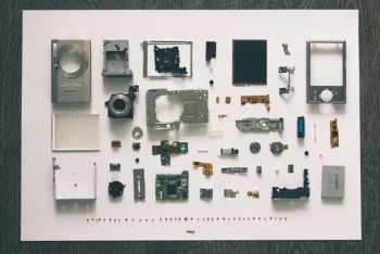 flatlay photography of camera module parts flatlay photography of camera module parts