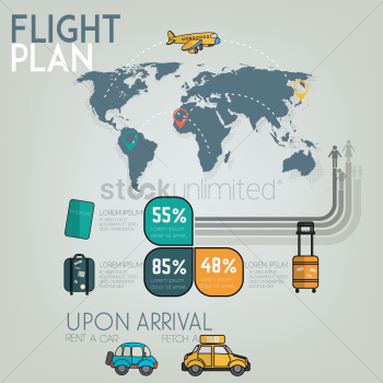 Flight plan infographic Flight plan infographic