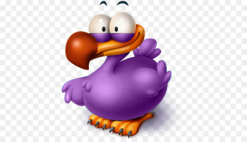 flightless bird water bird purple clip art - The Extinct Flightless Pidgin Bird 