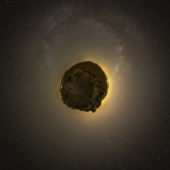 floating rock on galaxy illustration floating rock on galaxy illustration