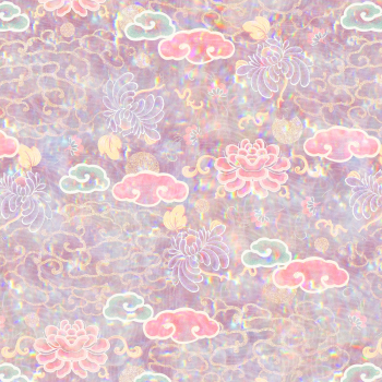 Flora holographic pattern remix from artwork by William Morris Flora holographic pattern remix from artwork by William Morris