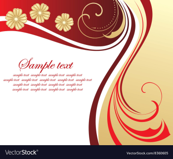 Floral Backdrop with Text Space vector image Floral Backdrop with Text Space vector image