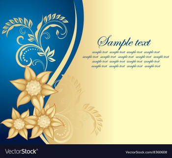 Floral Backdrop with Text Space vector image Floral Backdrop with Text Space vector image
