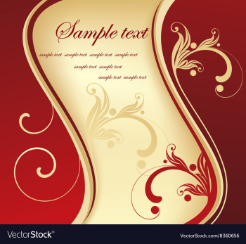 Floral Backdrop with Text Space vector image Floral Backdrop with Text Space vector image