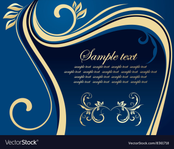 Floral Backdrop with Text Space vector image Floral Backdrop with Text Space vector image