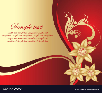 Floral Backdrop with Text Space vector image Floral Backdrop with Text Space vector image