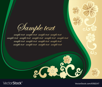 Floral Backdrop with Text Space vector image Floral Backdrop with Text Space vector image