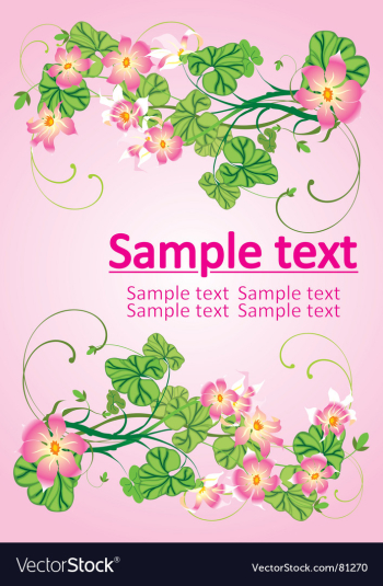 Floral background vector image Floral background vector image