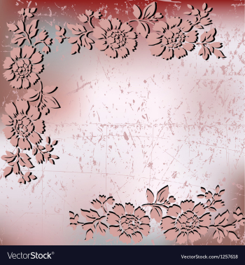  					Floral background with abstract flowers vector image														