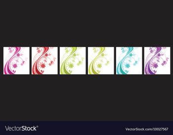 Floral backgrounds vector image Floral backgrounds vector image