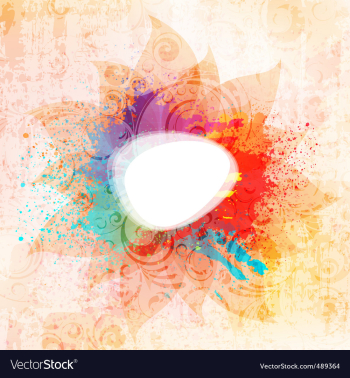 Floral banner vector image
