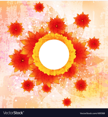 Floral banner vector image