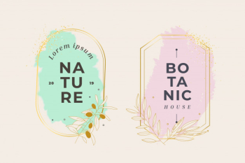 Floral botanic frame Free Vector Floral botanic frame Free Vector