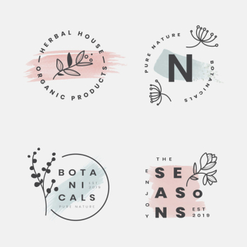 Floral botanical frame collection Floral botanical frame collection