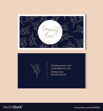 floral business card template