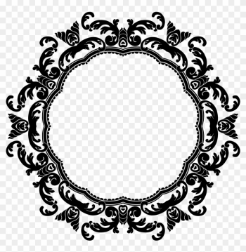 Floral Circle Border Png Image - Black Circle Border Png