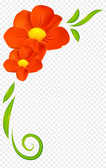Floral Clipart Decoration - Flowers Border Clipart Png Floral Clipart Decoration - Flowers Border Clipart Png