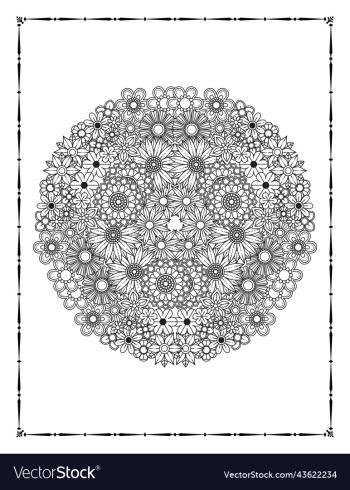 floral coloring book page kdp floral coloring book page kdp