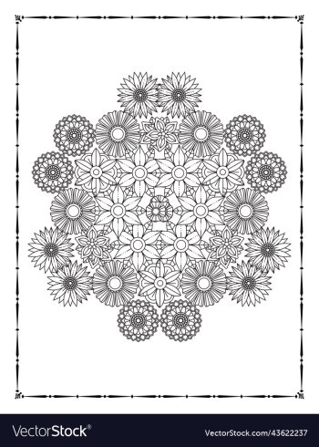 floral coloring book page kdp floral coloring book page kdp