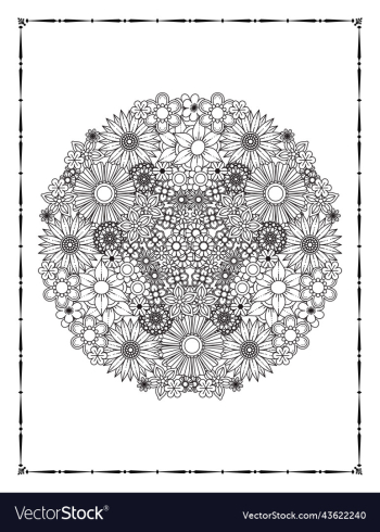 floral coloring book page kdp floral coloring book page kdp