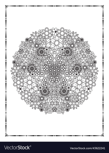 floral coloring book page kdp floral coloring book page kdp