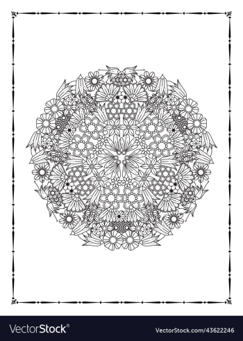 floral coloring book page kdp floral coloring book page kdp