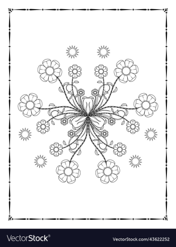 floral coloring book page kdp floral coloring book page kdp