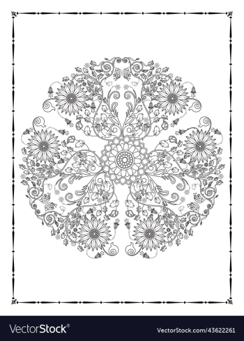 floral coloring book page kdp floral coloring book page kdp