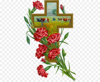 Floral design Carnation, Lily, Lily, Rose Flower - stary background 