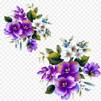 Floral design Flower Purple - Purple flowers decorative floral patterns 