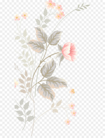 Floral design Flower Watercolor painting Pattern - Pink hand-painted flowers 