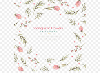 Floral design Flower Watercolor painting - Vector watercolor flower plant 