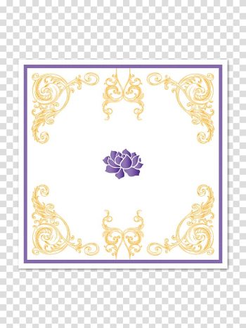 Floral design Frames Pattern, Paper Wedding Invitation transparent background PNG clipart