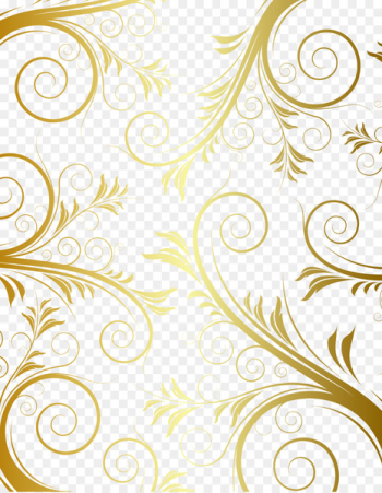 Floral design Gold Pattern - European gold border pattern 