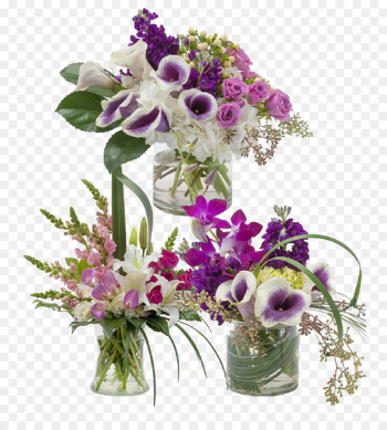 Floral design Keits Flower Shop of Bay City Flower bouquet Purple - Chinese purple flower glass flower 